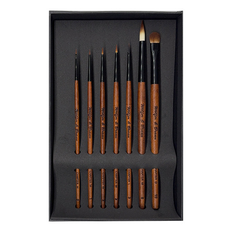 Wölfer & Braun Synthetik Pinsel SET L (M0,M1,M2,M3,M8,L3,D10)