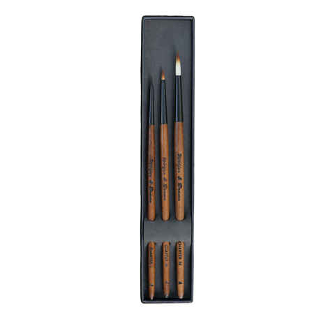 Wölfer & Braun Synthetik Pinsel SET S PRO (L3, M4, M6)