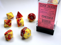 Gemini® Polyhedral Red-Yellow/silver 7-Die Set