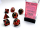 Gemini® Polyhedral Black-Red/gold 7-Die Set