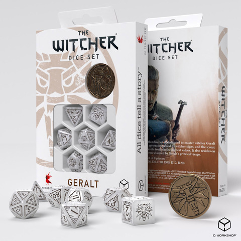 The Witcher Dice Set. Geralt - The White Wolf