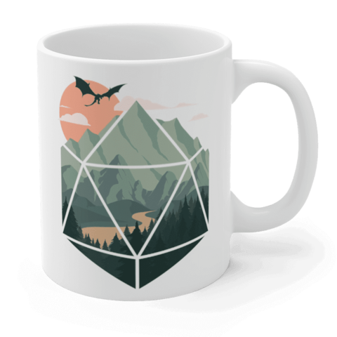 A d20 Scene Gift Mug