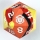 55MM Chonk Rubber Silicon D20 The Fire Ball